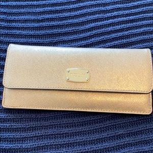 Gold Michael Kors wallet